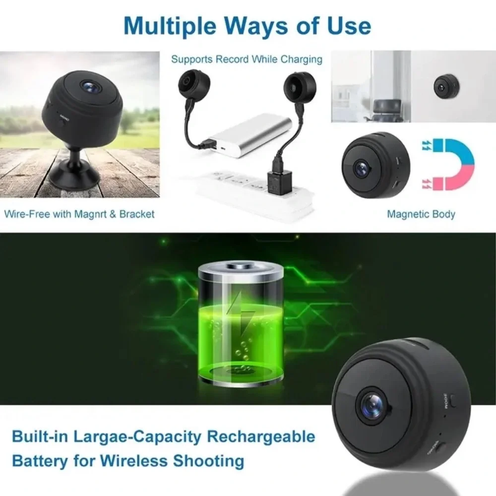 Mini Camera WiFi Wireles Monitoring Security Protection Remote Monitor Camcorder
